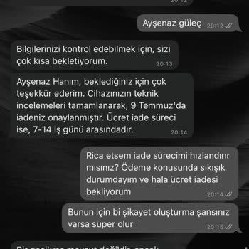 Onaylanan Ürün İadesinin Ücreti Hala Yatırılmadı, Mağdur Ediliyorum