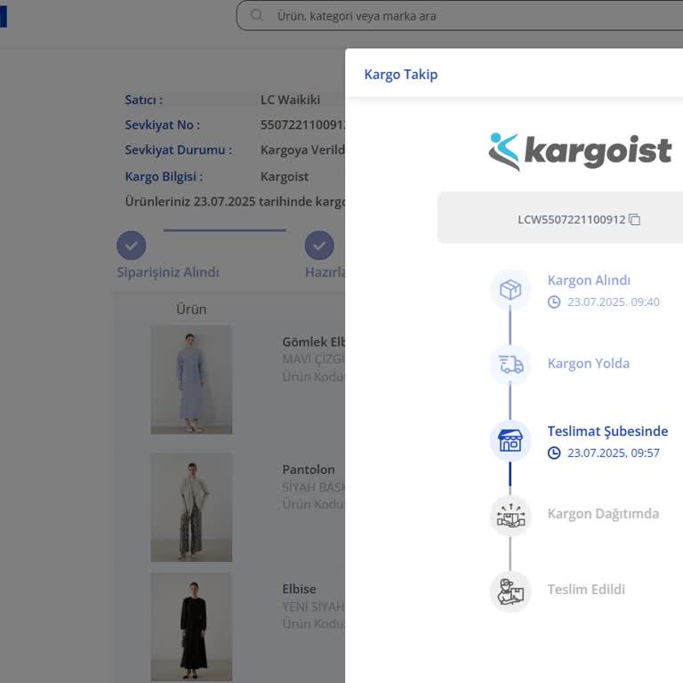 Siparişim Kargoist İle Zamanında Teslim Edilmedi, Müşteri Hizmeti Yetersiz