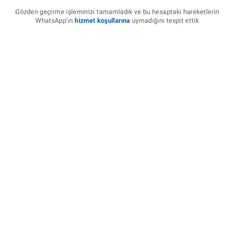 Yeni Aldığım Hatta WhatsApp Kullanımı Engellendi, Destek Yok
