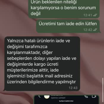 İade Sürecinde Yetersiz Bilgilendirme Ve Yüksek Kargo Ücreti