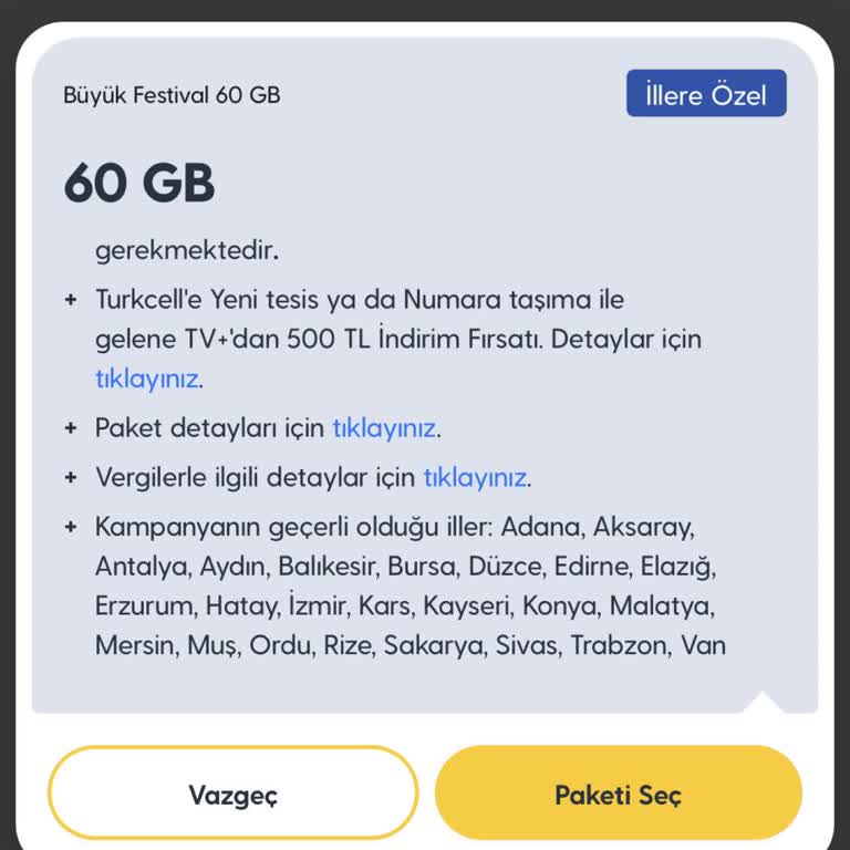 Turkcell Numara Taşıma Kampanyalarında İl Bazlı Kısıtlama Mağduriyeti