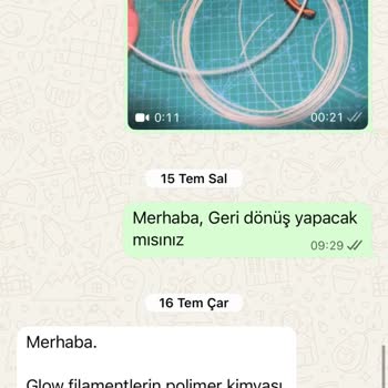 Sorunlu Filament Ve Yetersiz Müşteri Hizmetleri Deneyimi