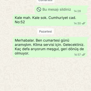 Servis Randevusu Veriliyor, Dönüş Yapılmıyor!