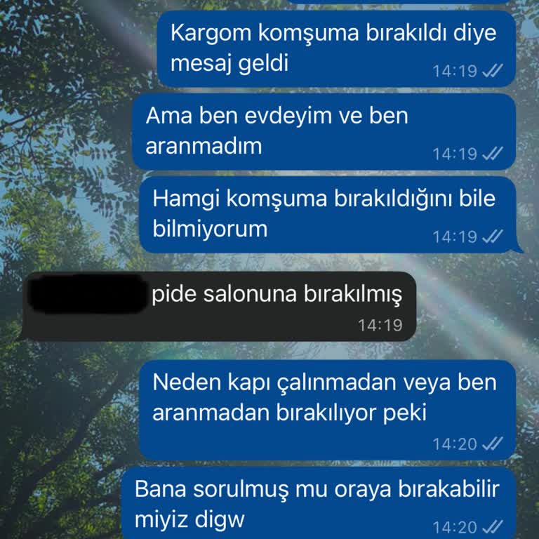 Kargom İzinsiz Şekilde Başka Bir Dükkana Bırakıldı