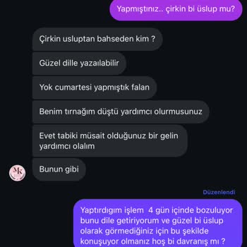 MK Nail Bar'da Memnuniyetsiz Hizmet Ve Kişisel Veri İhlali