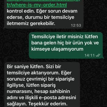Teslim Edilmeyen Sipariş Ve Ulaşılamayan Müşteri Hizmeti Mağduriyeti