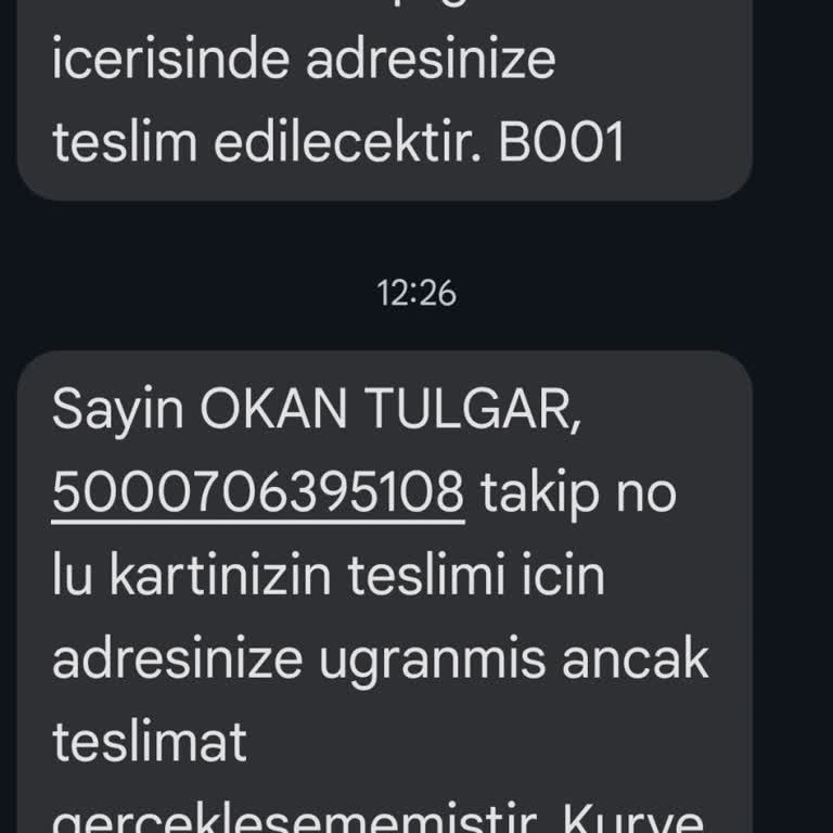 Evde Olmama Rağmen Banka Kartım Teslim Edilmedi Mağduriyetim Giderilmiyor