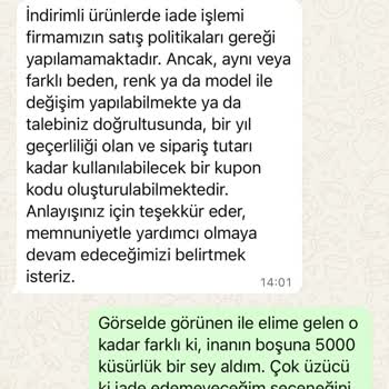İade Hakkım Engellendi, Ürünler Görselden Farklı Ve Kalitesiz Geldi