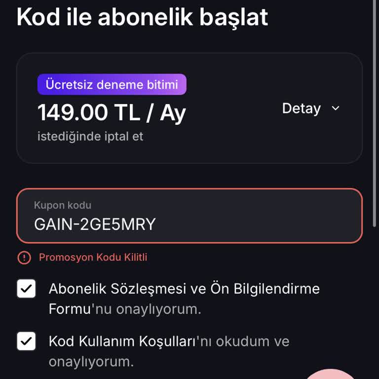 Kazandığım Promosyon Kodu Geçersiz Ve Kilitlendi, Hakkımı Kullanamıyorum