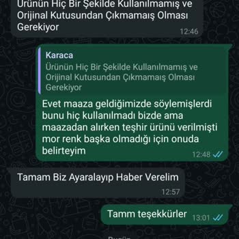 Karaca Mağazasında Dikey Süpürge Değişiminde Yaşanan Mağduriyet