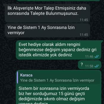 Karaca Mağazasında Dikey Süpürge Değişiminde Yaşanan Mağduriyet