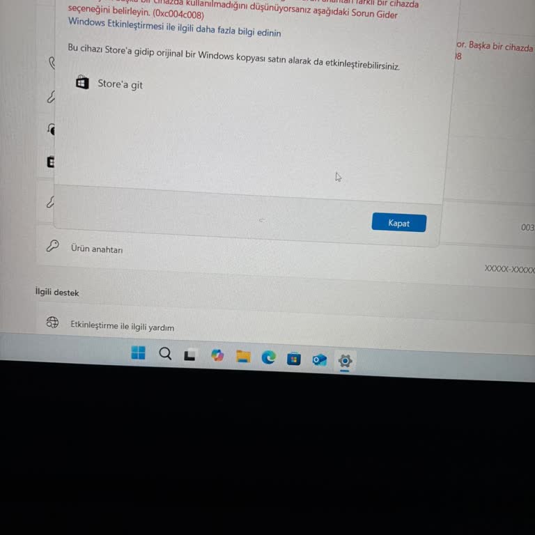 Satıcıdan Sahte Windows 11 Lisansı Ve İlgisiz Trendyol Desteği