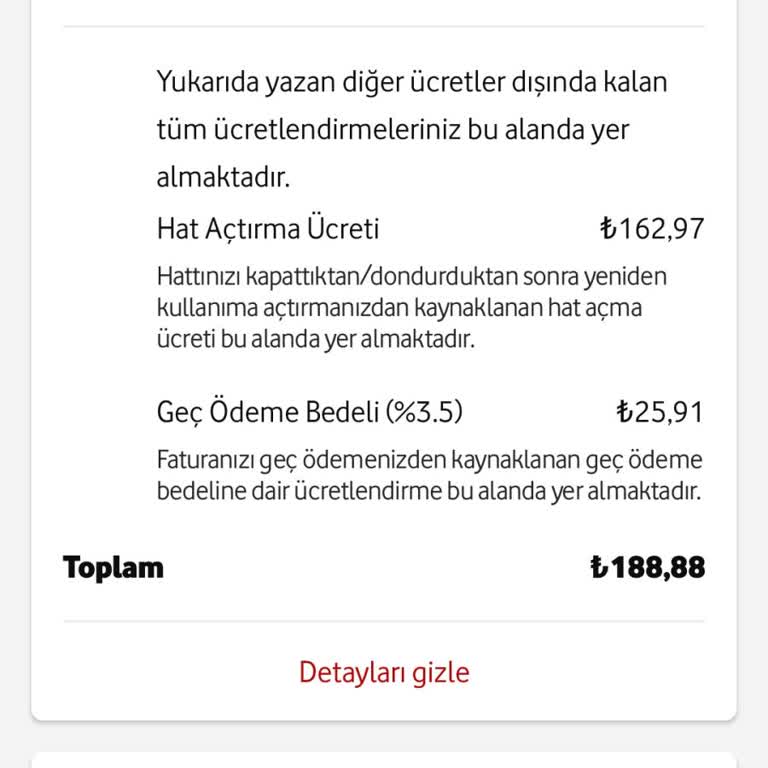 Vodafone'dan Yasalara Aykırı Hat Açma-Kapama Ücreti