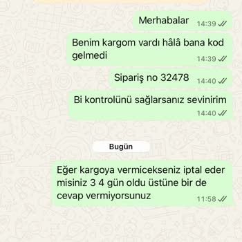 Sipariş Verildi, Ayakkabı Hâlâ Teslim Edilmedi Ve İade Talebi