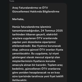 Ödemesi Tamamlanan Araç İçin Sonradan Talep Edilen ÖTV Farkı Hakkında Mağduriyet