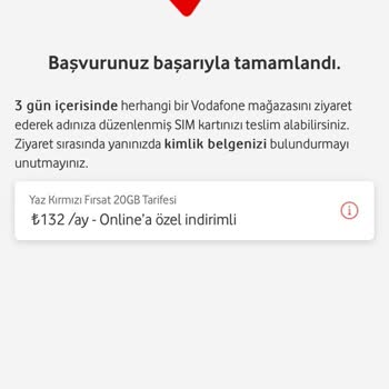 Vodafone'a Geçiş İşlemimin Keyfi Olarak İptal Edilmesi Ve Mağduriyetim