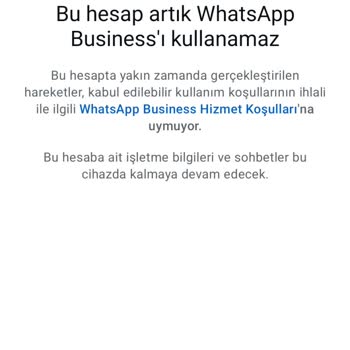 Haksız WhatsApp Hesap Kapatmasına Acil Çözüm Bekliyorum