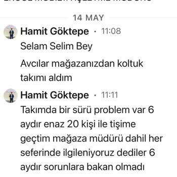 Aldığım Koltuk Takımı İçin 8 Aydır Çözüm Bulunamıyor