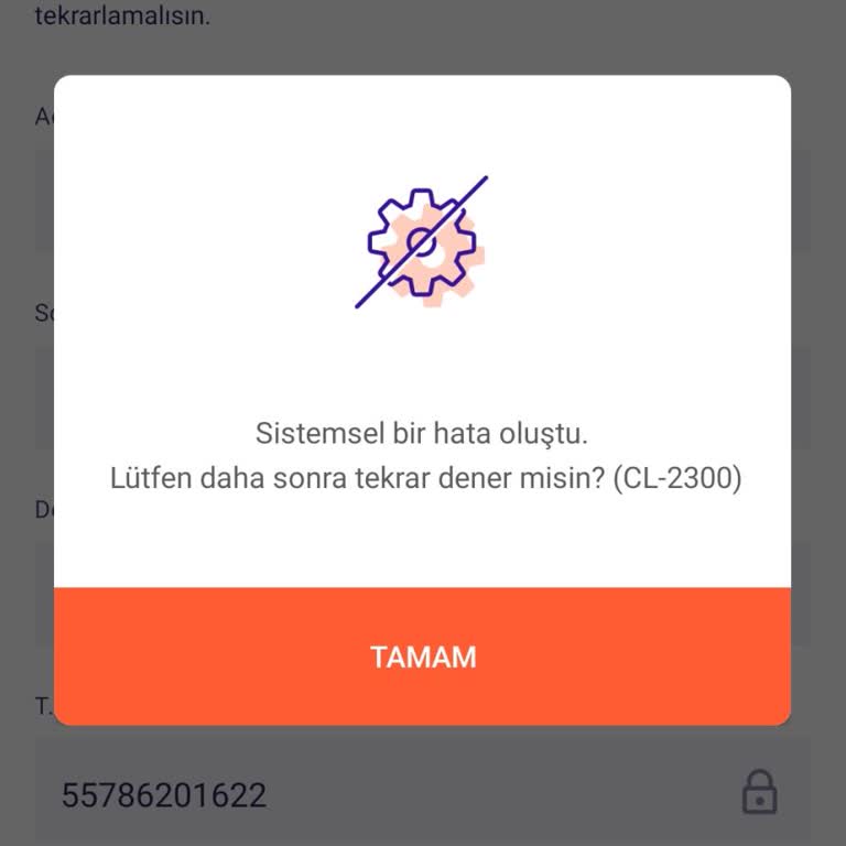 Hesap Onaylanmıyor, CL 2300 Hatası Sürekli Tekrarlanıyor