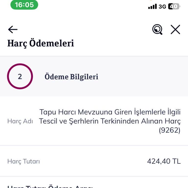 Tapu Kadastro Genel Müdürlüğü Tapu Harcı Borcu Hakkında Bilgi Alamıyorum: