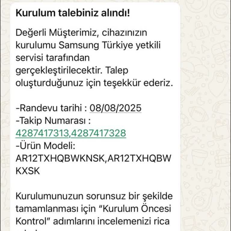 Samsung Klima Kurulumu İçin Uzun Randevu Süresi Mağduriyeti