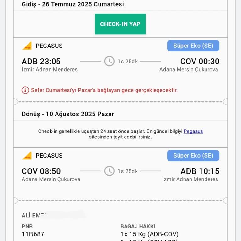 Bilet Değişikliğinde Yüksek Cayma Bedeliyle Karşılaştım