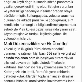 Hayal Kırıklığı Yaratan Balkanlar Ve İtalya Turu