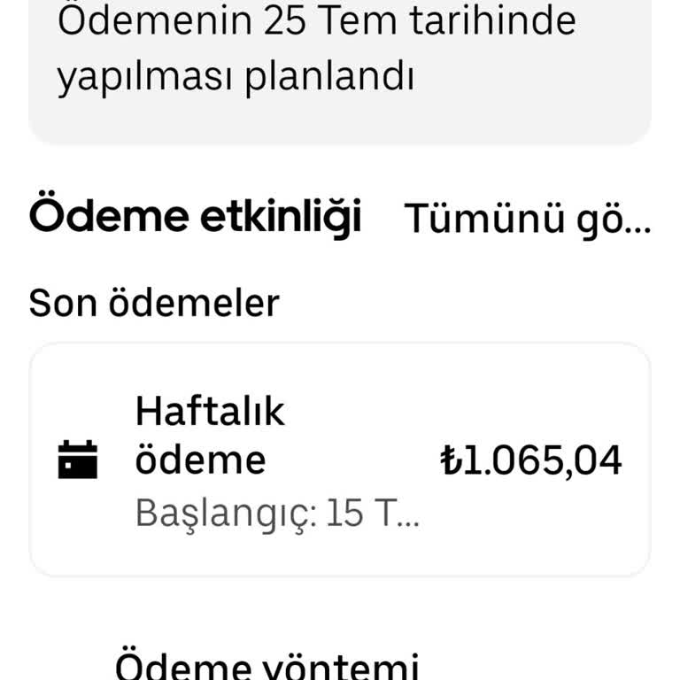 Uber Kazancım Hesabıma Yatırılmadı
