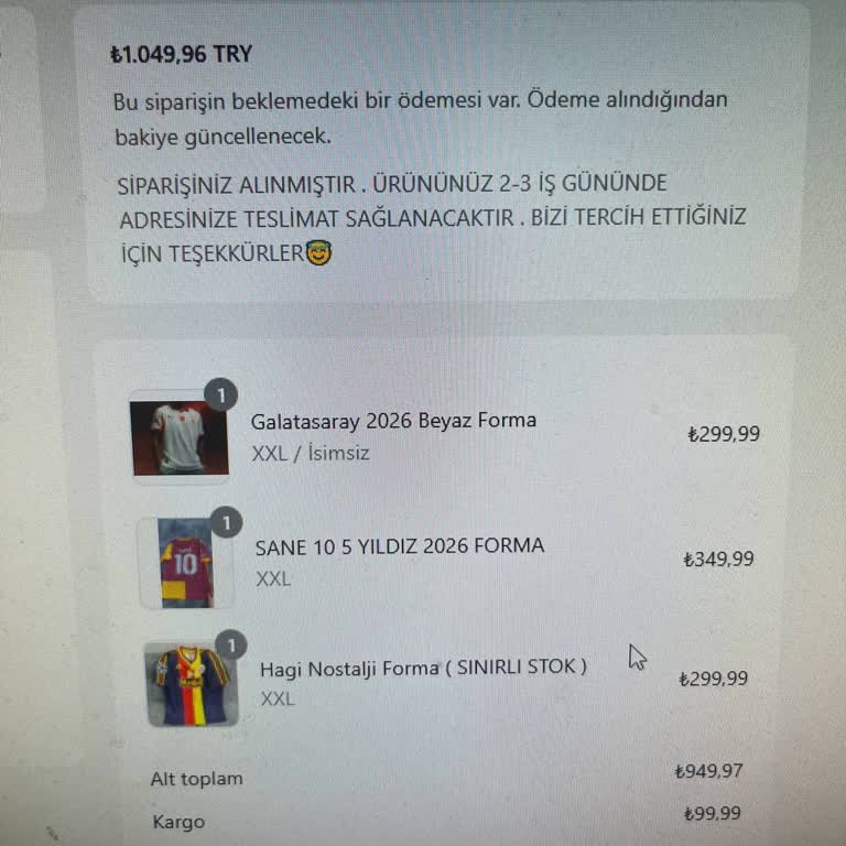 Forma_bahcesi (Instagram) Yanlış Kargo Takip Kodu ve İletişim Sorunu Yaşadım