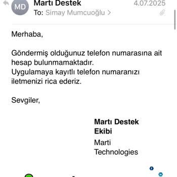 Martı Sürüş Alanı Dışında Haksız Ücretlendirme Ve İletişim Sorunu