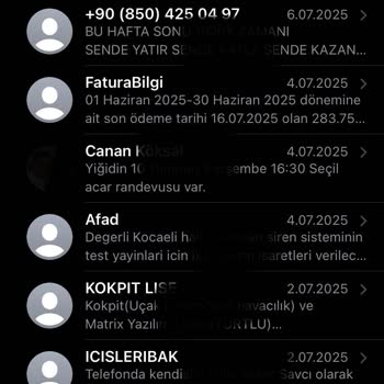 Bilgilendirme SMS'i Gönderilmediği İçin Tarife Sürem Bitti