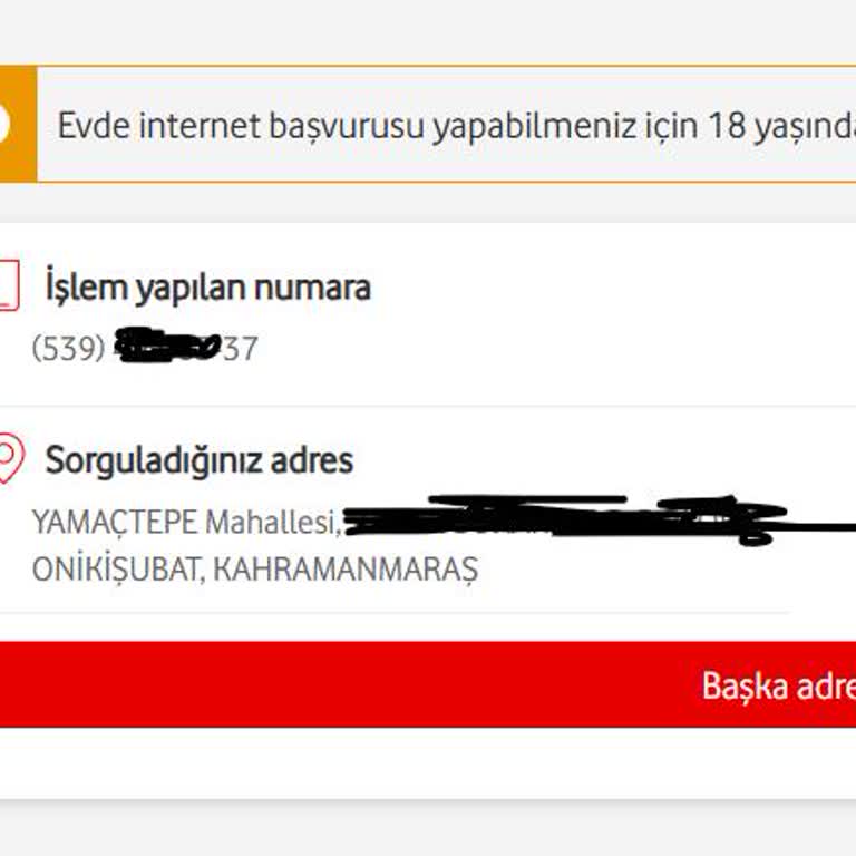 Vodafone Web Sitesi Ve Müşteri Temsilcisi Altyapı Bilgisi Tutarsızlığı