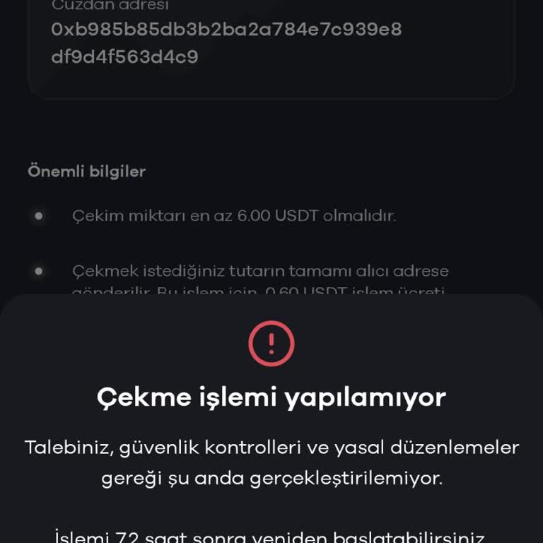 72 Saatlik İşlem Kısıtı Nedeniyle Parama Erişemiyorum, Çözüm Bekliyorum