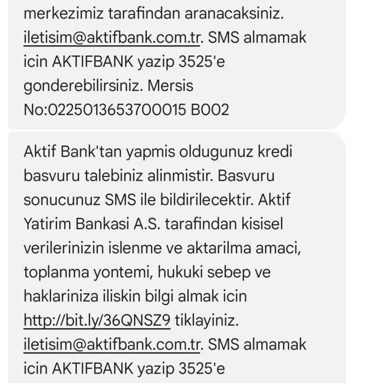Başvuru Yapmadığım Krediden Mesaj Geldi, Sorunum Çözülmüyor