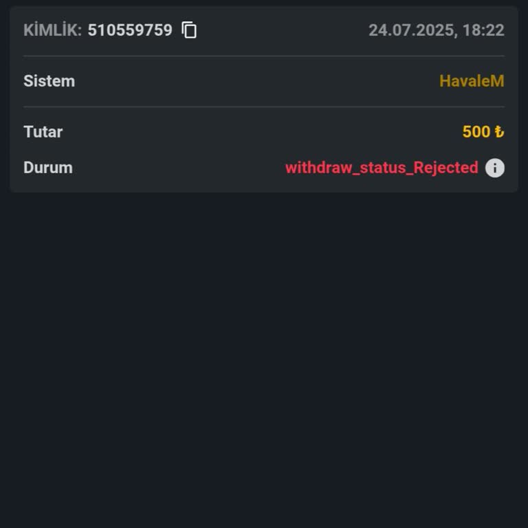 Trinkbet Kazancım Silindi, Canlı Destek Yanıt Vermiyor!