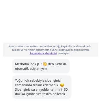 Siparişim Saatlerce Teslim Edilmedi