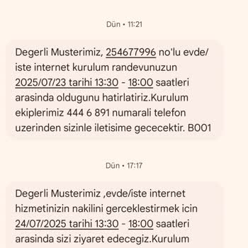 Türk Telekom Nakil İşleminde Sürekli Tarih Değişikliği Ve Bilgi Kirliliği Yaşadım