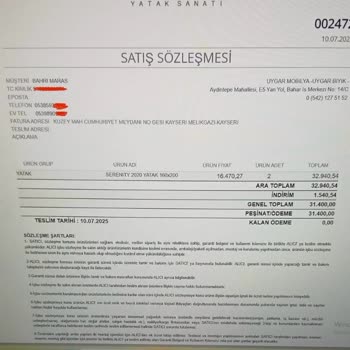 Yatak Teslimatı Gecikti Mağdur Edildim