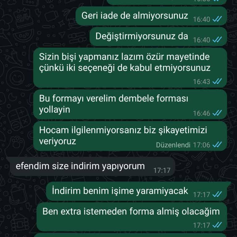 Yanlış Gönderilen Forma Ve İade Sorunu