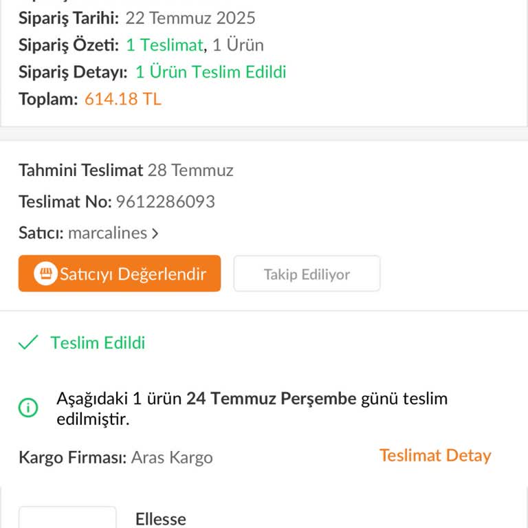 Ellesse Giyim Yanlış Ürün Gönderimi