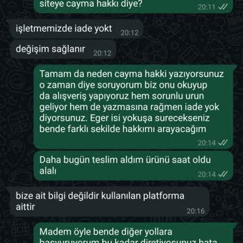 Ayakkabının Tabanı Yapışmamış İade Kabul Edilmiyor