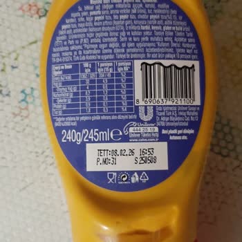 Calve Cheddar Sos'ta Tarihi Geçmemiş Üründe Yoğun Koku Ve Bozulma