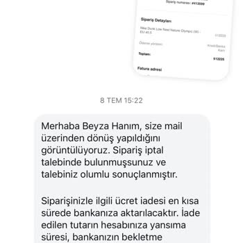 Ayakkabı Siparişimde Belirsizlik Ve Geciken İade Süreci