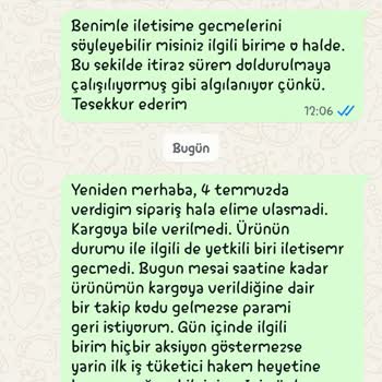 Satın Aldığım Ürünler Eksik Teslim Edildi İletişim Ve İade Taleplerime Yanıt Alamıyorum