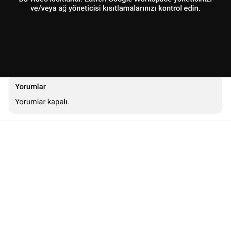 Güvenli İnternet Ve Kısıtlı Mod Hizmetlerinin İptali İçin Destek Alamıyorum