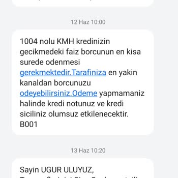 Ziraat Bankası BDDK Yapılandırma Hakkımı Kullandırmıyor