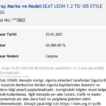 Araç Hasar Kaydı Farklılığı Nedeniyle Mağduriyet Yaşıyorum