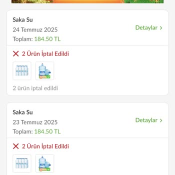 İki Gün Üst Üste Su Siparişim İptal Edildi, Kuponlarım Da Gitti!