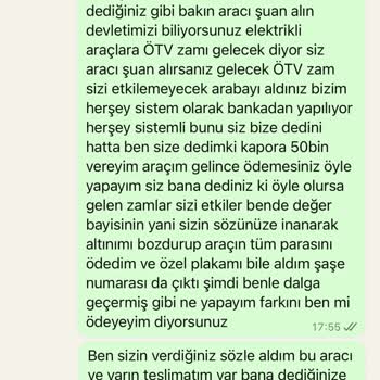 Araç Teslimatında Ekstra ÖTV Zammı Talebi Ve İlgisiz Bayi