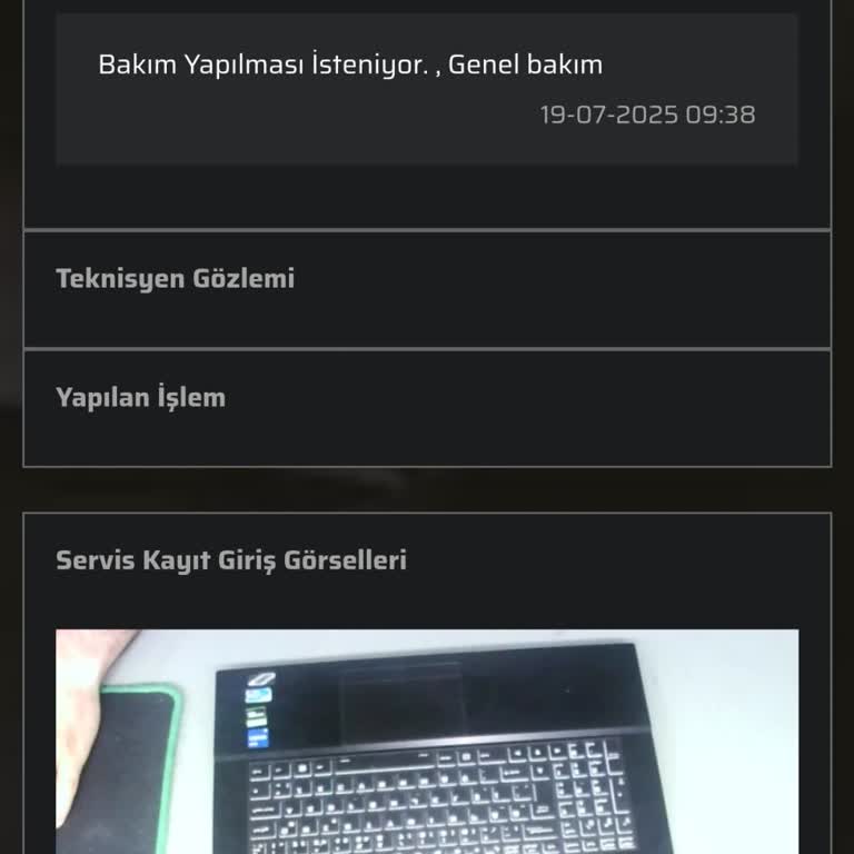 Teknik Servisten Bilgi Ve Hızlı Çözüm Bekliyorum